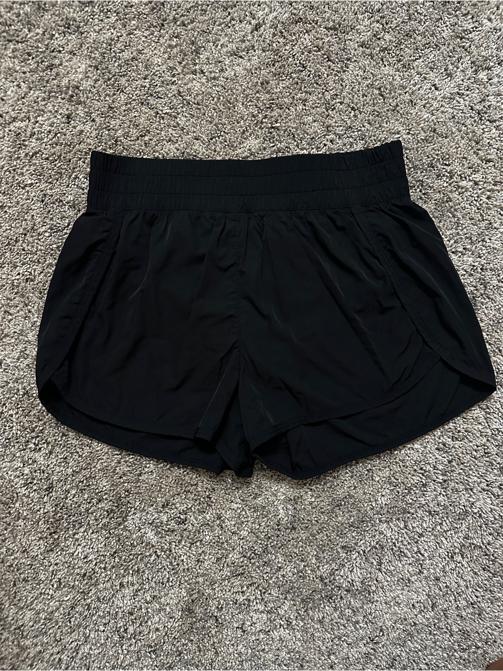 #147 Yogalicious Black Girls' Athletic Running Shorts